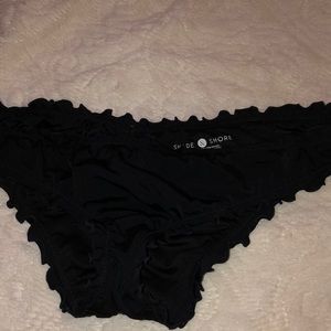 SHADE & SHORE bikini bottoms BLACK SIZE LARGE